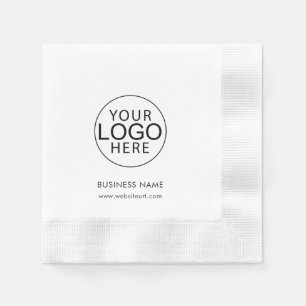 Modernes Firmenlogo Mitarbeiter individuell Serviette