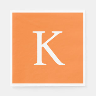 Modernes Flachbild-Graphic Daisy Orange Serviette