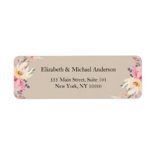 Modernes Floral Hochzeit