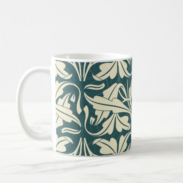 Modernes Floral: Stilvolles Design. Kaffeetasse (Links)