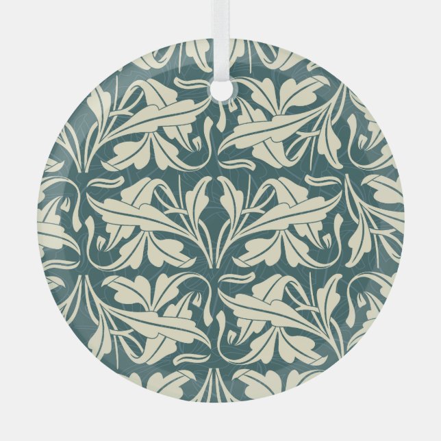 Modernes Floral: Stilvolles Design. Ornament Aus Glas (Vorderseite)