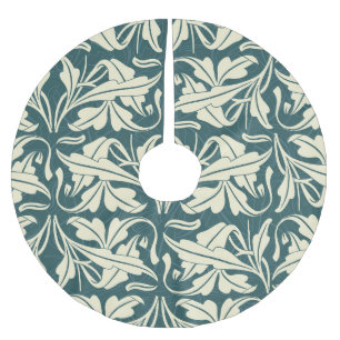 Modernes Floral: Stilvolles Design. Polyester Weihnachtsbaumdecke