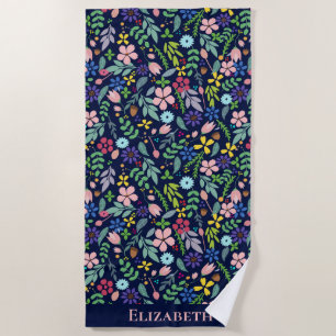 Modernes Floral Strandtuch