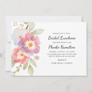 Modernes, florales botanisches Brautparty Einladung