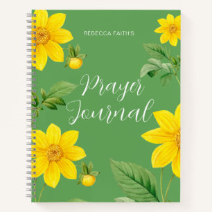 Modernes florales Gebetsjournal Notizbuch