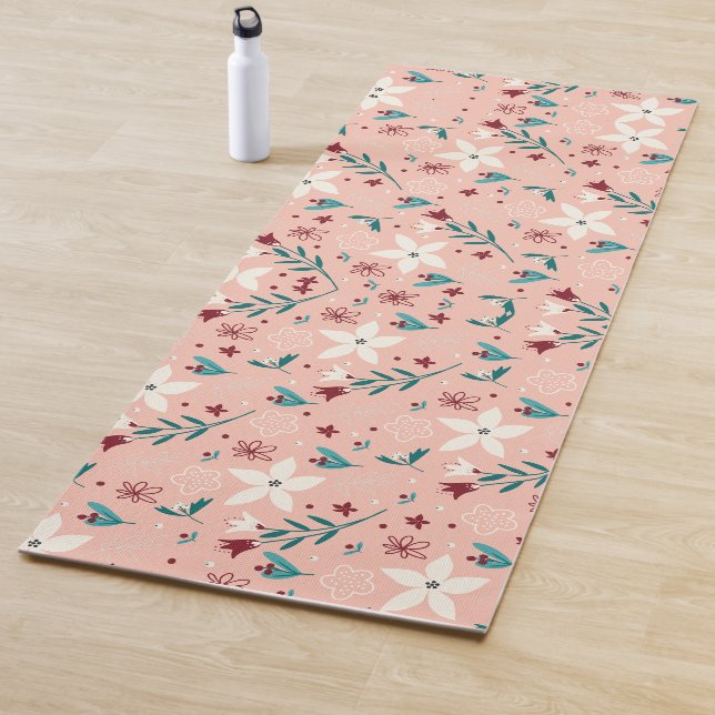 Modernes, florales Niedlich Yogamatte (Beispiel)