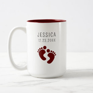 Modernes Footprint Baby Neue Eltern Geschenke, Neu Zweifarbige Tasse