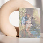 Modernes Foto 12 Vertikale Hochzeit Einladung<br><div class="desc">Holen Sie Ihre Gäste mit Ihrem modernen Foto 12 Vertikale Hochzeitseinladungen in Hochzeitsstimmung. Einzigartige Einladungen,  mit Ihrem eigenen Foto.</div>