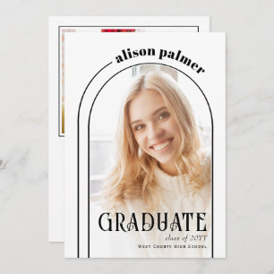 Modernes Foto 2025 GRADUATE Ankündigung