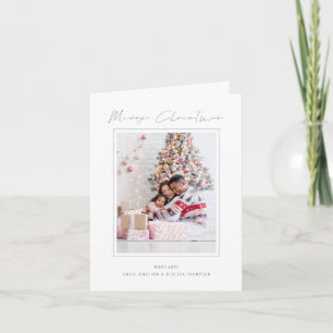 Modernes Foto 2026 Kalender Frohe Weihnachtskarte Karte
