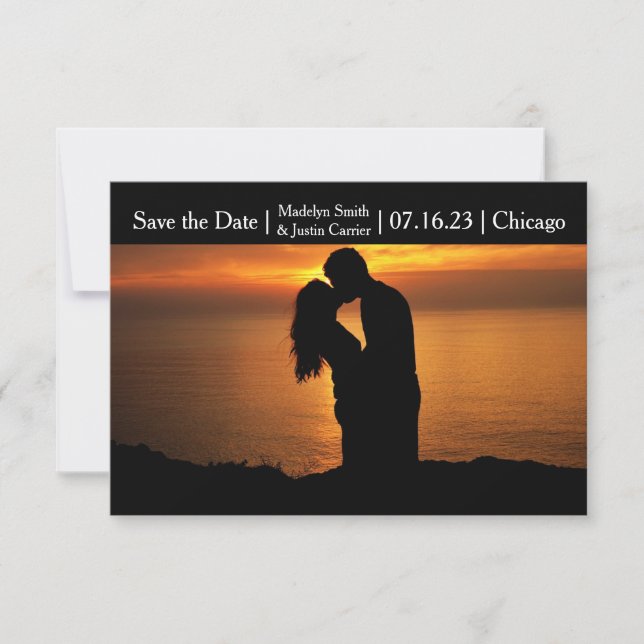 Modernes Foto - 3x5 Save the Date (Vorderseite)