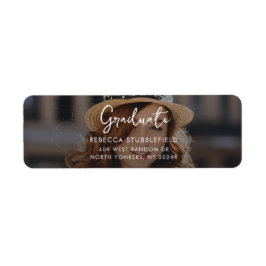 Modernes Foto Abschluss 2025 Rücksendeadresse