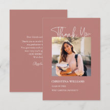 Modernes Foto Abschluss Vielen Dank