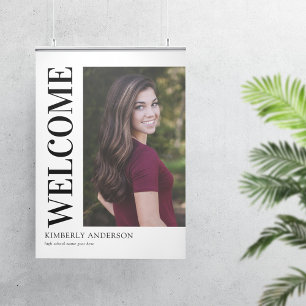Modernes Foto Abschluss Willkommen Poster