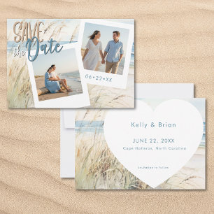 Modernes Foto an der Küste Save The Date