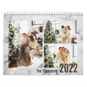 Modernes Foto aus elegantem Marmor Kalender