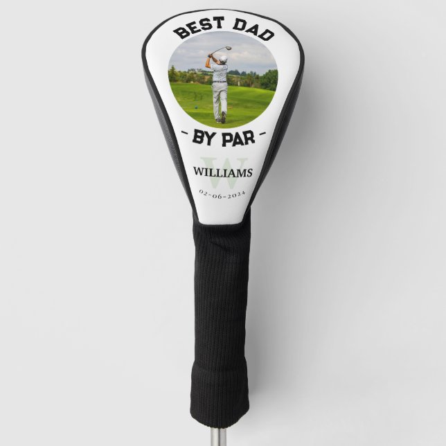 Modernes Foto Best Vater Par Golf Head Cover Headcover (Vorderseite)