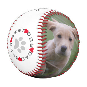 Modernes Foto Bester Hund Vater je Baseball