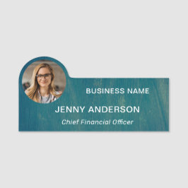 Modernes Foto Business Classic Name Tag Namensschild