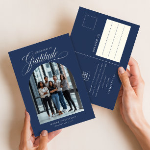 Modernes Foto Business Weihnachtsfest Postkarte