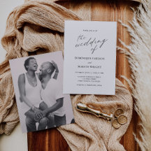 Modernes Foto Chic Calligraphy Elegante Hochzeit