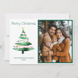 MODERNES FOTO CHRISTMAS FEIERTAGSKARTE