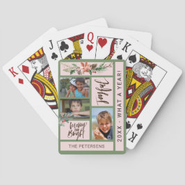 Modernes Foto-Collage-Skript Spielkarten