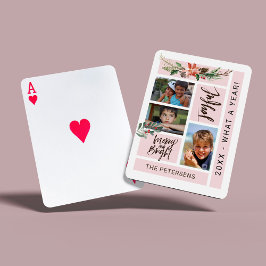 Modernes Foto-Collage-Skript Spielkarten