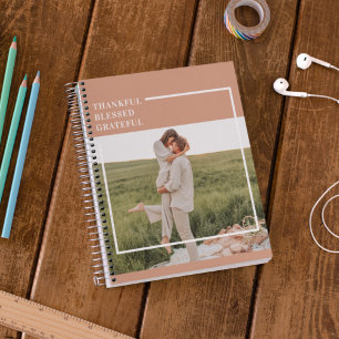 Modernes Foto   Dankbar gesegnet dankbar Notizblock