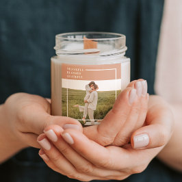 Modernes Foto | Dankbar gesegnet dankbar Quadratischer Aufkleber