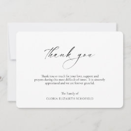 Modernes Foto Dankeskarte