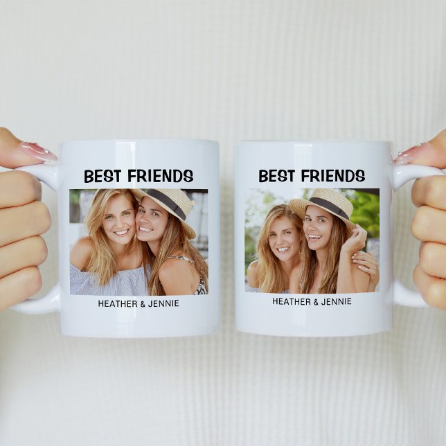Modernes Foto der besten Freunde Kaffeetasse (Von Creator hochgeladen)
