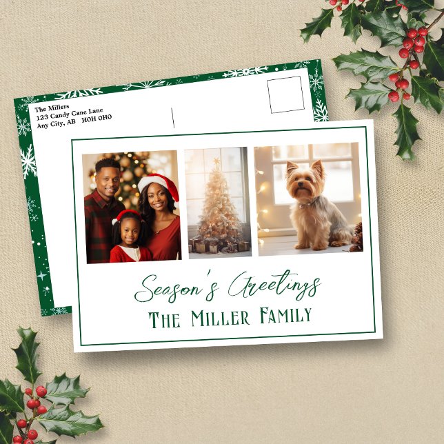 Modernes Foto der grünen Linie Postkarte (Von Creator hochgeladen)