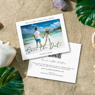 Modernes Foto des Haushalts Save the Date