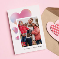 Modernes Foto des Herzens Valentinstag