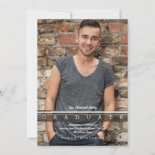 Modernes Foto Einladung