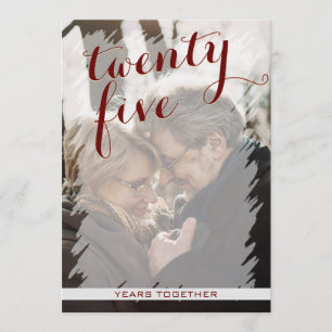 Modernes Foto - Einladung zum 25. Hochzeitstag