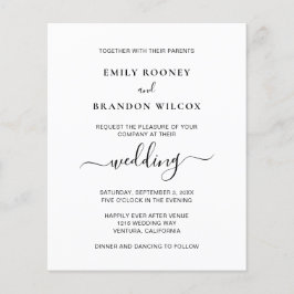 Modernes Foto Einladungen für Hochzeiten