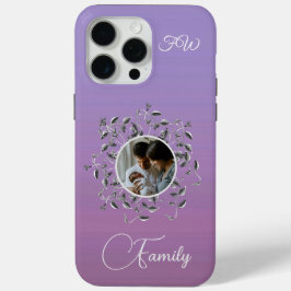 Modernes Foto Elegante Script Vines Blätter Case-Mate iPhone Hülle