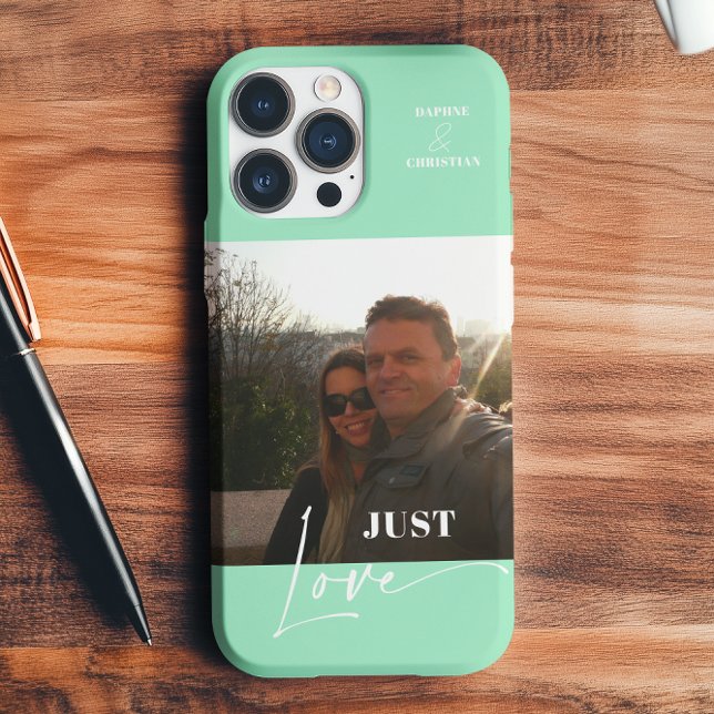 Modernes Foto farbenfrohe Minze Grün Case-Mate iPhone Hülle (Von Creator hochgeladen)