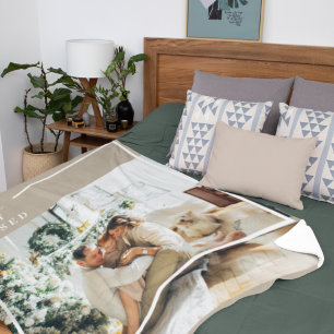 Modernes Foto   Freude gesegnet Fleecedecke