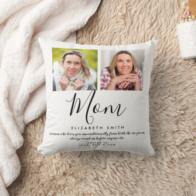 Modernes Foto für das Zitat von Mamas mit elegante Kissen (Decke)