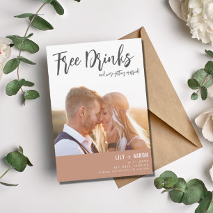 Modernes Foto für Drinks bei Hochzeiten Save The Date