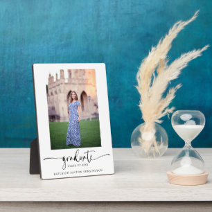 Modernes Foto für elegante Script-Abschluss Fotoplatte