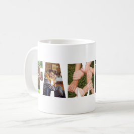 Modernes Foto für Familienbriefe Kaffeetasse