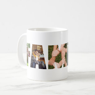 Modernes Foto für Familienbriefe Kaffeetasse