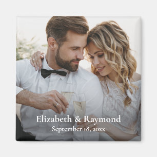 Modernes Foto für Hochzeiten Magnet
