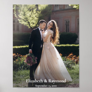 Modernes Foto für Hochzeiten Poster