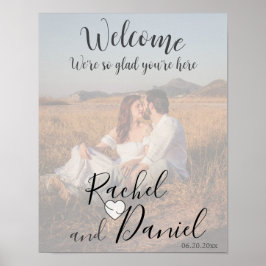 Modernes Foto für Hochzeiten Poster