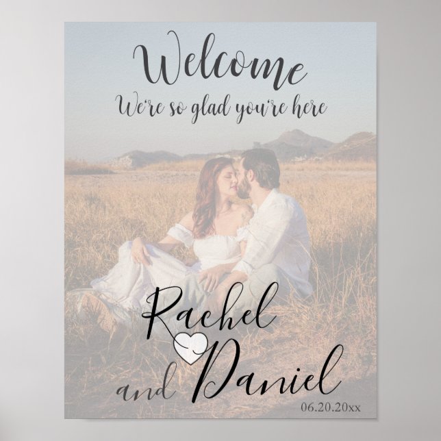 Modernes Foto für Hochzeiten Poster (Vorne)